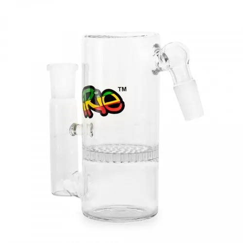 Product image of 14mm 45 Degree Clear Ash Catcher W/Honeycomb Perc