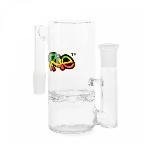 Product image of 14mm 90 Degree Clear Ash Catcher W/Turbine Perc