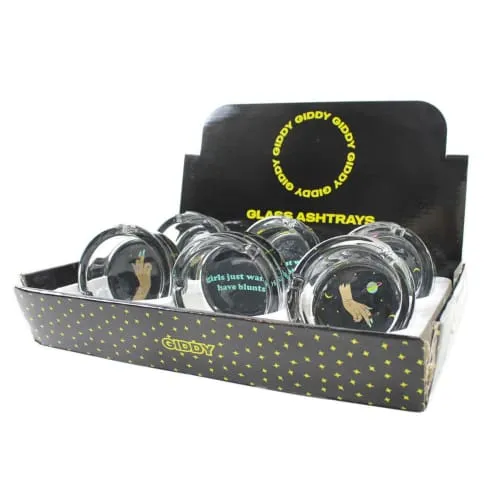 Product image of 3" Glass Ashtray Display by Giddy