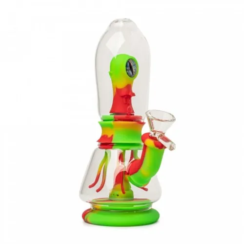 Product image of LIT Silicone 9" Tall Invasion Water Pipe