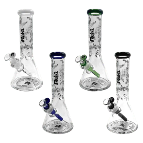 Product image of 12" BEAKER BONG - REKT - FLORAL
