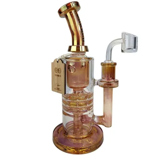 Product image of 8" Cheech Fumed Glass Dab Rig - GOLD