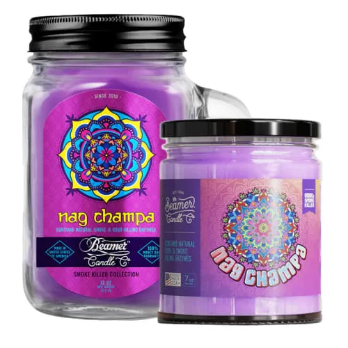 Product image of Beamer Candle Co. 7oz & 12oz Glass Mason Jar - Nag Champa
