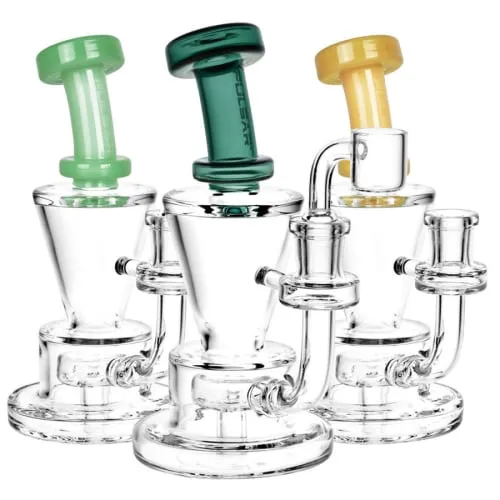 Product image of 6.5" Funnel Dab Rig with Colour Accents by Pulsar