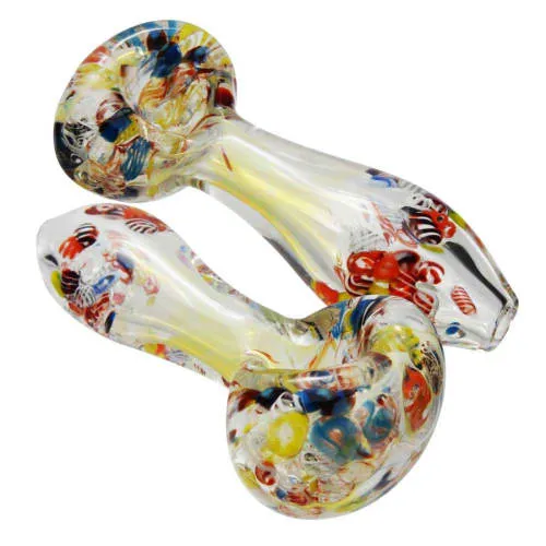 Product image of 4" Clear Spoon w/Confetti Mouthpiece & Head