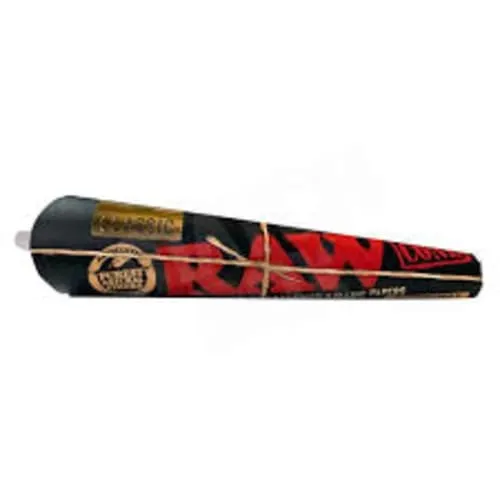 Product image of RAW Black Cones 1and 1/4 - 6 Pack