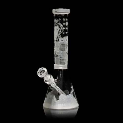 Product image of 14" Milkyway Glass Skull King Beaker V2