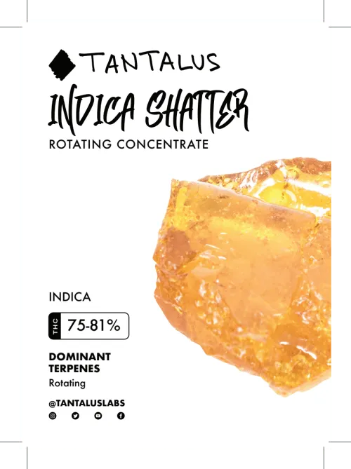 Product image of Indica Shatter - Tantalus - Shatter