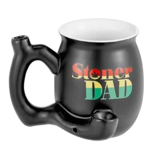 Product image of Wake and Bake - Ceramic Stoner Dad Mug Pipe