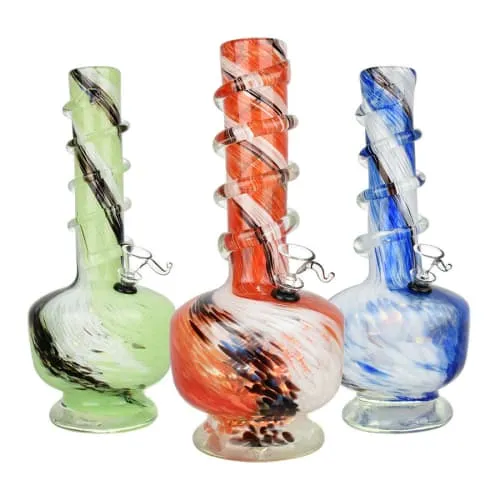 Product image of Ethereal Swirl Soft Glass Water Pipe - 12"