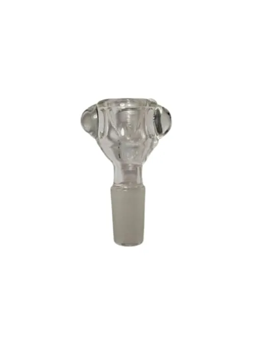 Product image of Clear Blown Bowl with Marble Handles