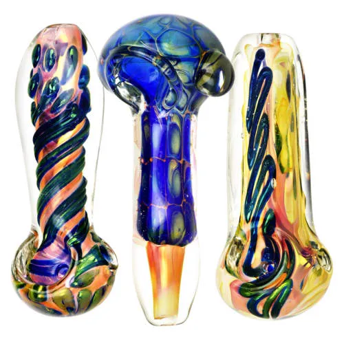 Product image of 3.75" Metallic Fumed Glass Spoon