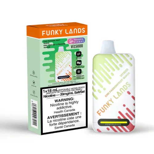 Product image of Funky Lands Vi15000 - Disposable Nicotine Vape - Kiwi Passionfruit Guava