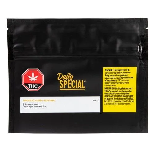 Product image of Daily Special - Lemon Haze Full Spectrum Vape - Cartridge 510