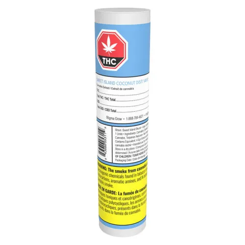 Product image of Sweet Island Coconut Disti - Dab Bods - 510 Cartridge