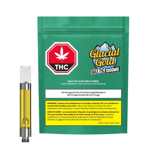 Product image of Glacial Gold - Max THC Kush Mintz Vape - Cartridge 510