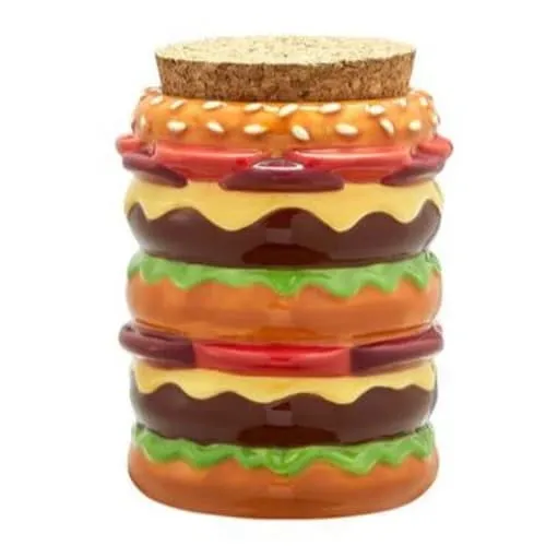 Product image of Ceramic Stash Jar - Cheeseburger