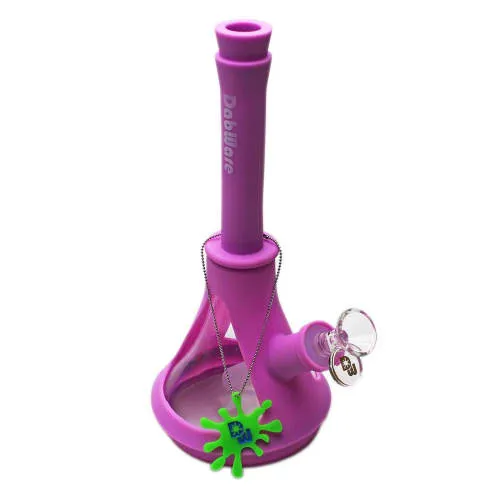 Product image of Dabware Platinum - 10" Silicone & Glass Beaker Bong
