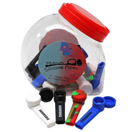 Product image of Dabware Platinum - Short Silicone Pipe with Glass Bowl