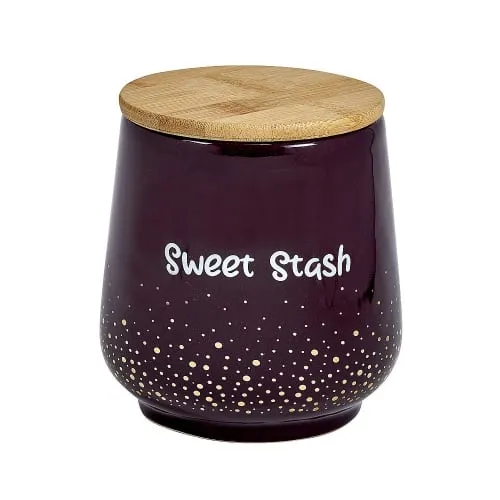 Product image of Deluxe Stash Jar - Gold Dots Sweet Stash Jar