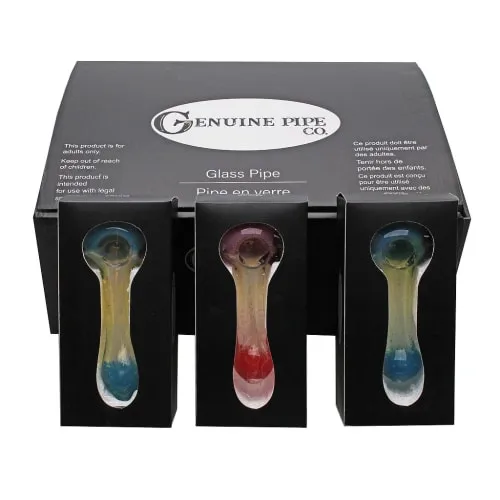 Product image of Genuine Pipe Co. - 4" Fumed and Tipped Glass Pipe
