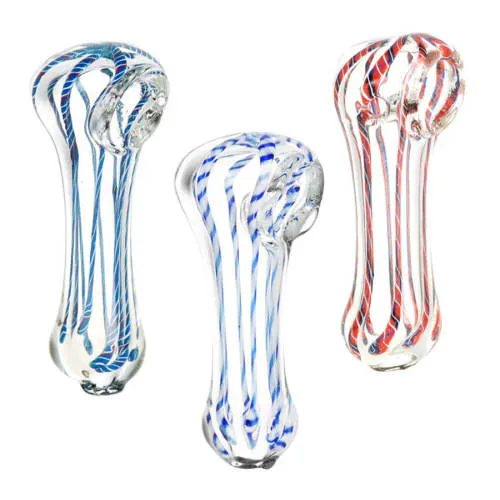Product image of HnF - 2.75" Small Striped Glass Pipe