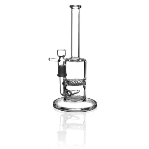 Product image of HnF - 9" 4mm Male with Herb Slide Glass Inline Water Pipe