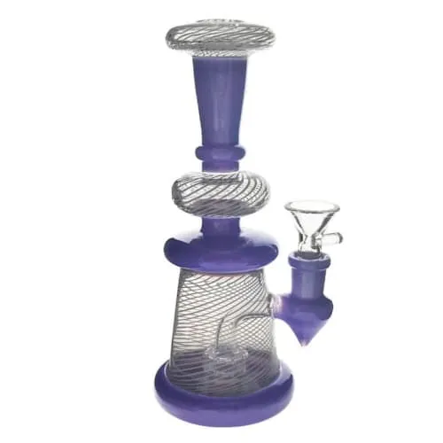 Product image of HnF Generics - 8.5" 14mm Fishnet and Colour Accent Bong