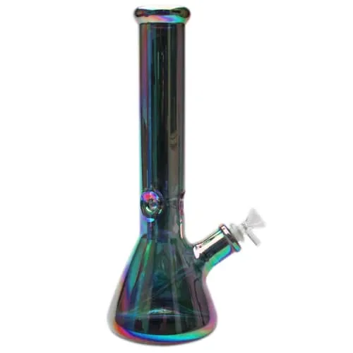 Product image of Karma Glass - 14" Platinum Rainbow 7mm Glass Beaker Bong