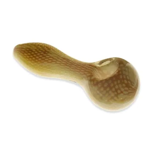 Product image of KKC - 4" Suspended Bubbles Fumed Glass Spoon Pipe