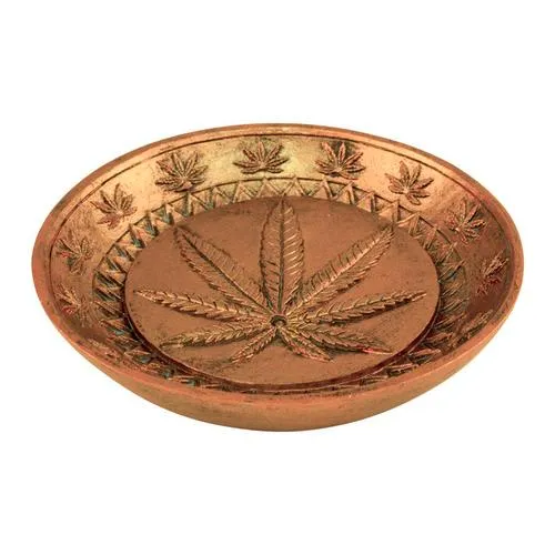 Product image of KKC - Cannabis Leaf Round Incense Burner