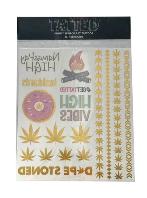Product image of KushKards - Tatted - Punny Temporary Tattoos