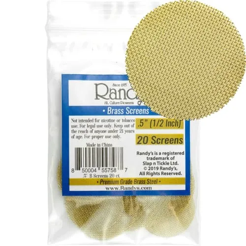 Product image of Randy's - Brass Screens 20-screen packs