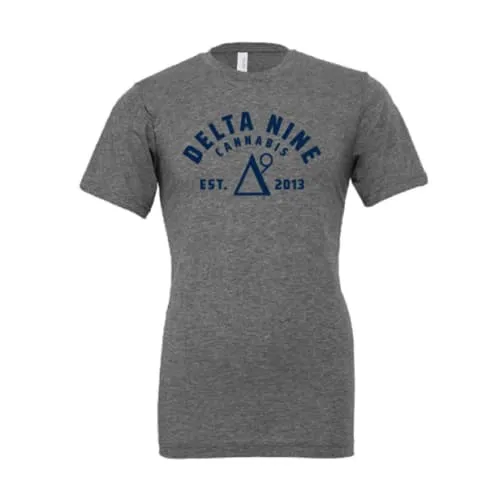 Product image of Delta 9 Cannabis - Bold DELTA NINE T-Shirt - Gray
