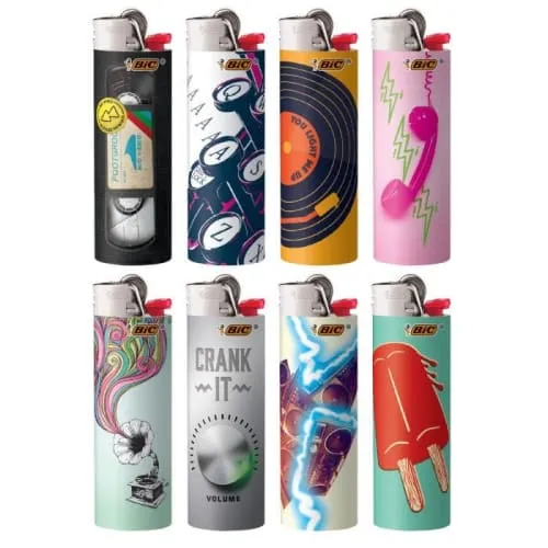 Product image of Bic - Maxi Nostalgia Print Lighters