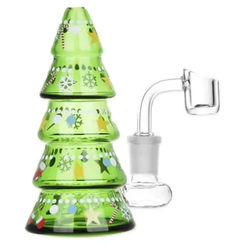Product image of KKC - 5" Jolly Holiday Tree Glass Rig