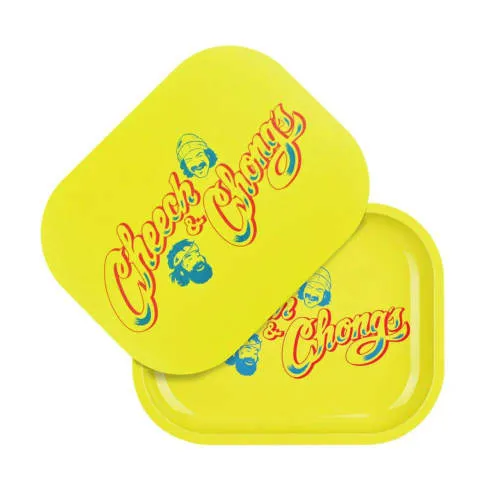 Product image of Cheech & Chong x Pulsar - 7" x 5.5" Mini Metal Rolling Tray
