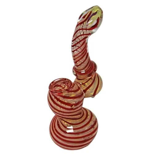 Product image of Genuine Pipe Co. - 6" Stand Up Swirl Glass Bubbler