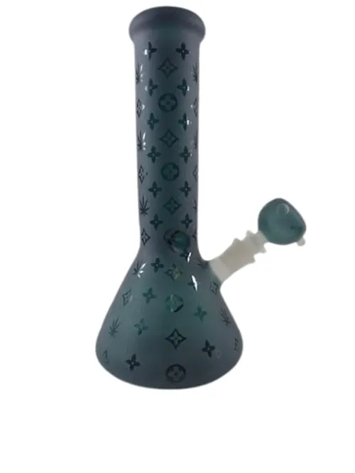 Product image of 11" Leafy Vuitton Frosted Beaker w/ Leaf Designer