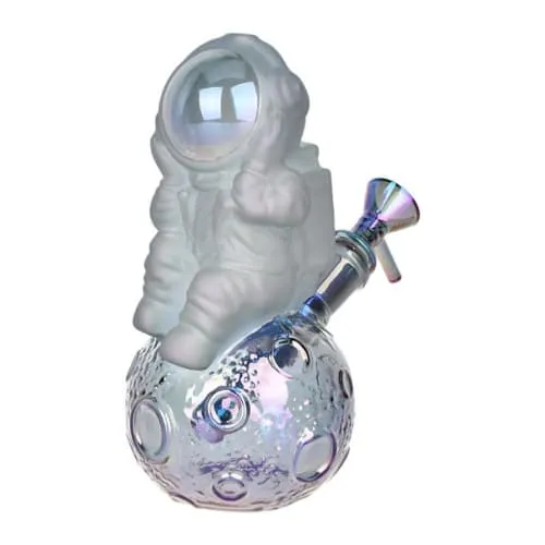Product image of Space Man On The Moon Glass Water Pipe 6.75"