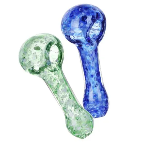 Product image of White Hot Nebula Frit Glass Spoon Pipe 3.5"
