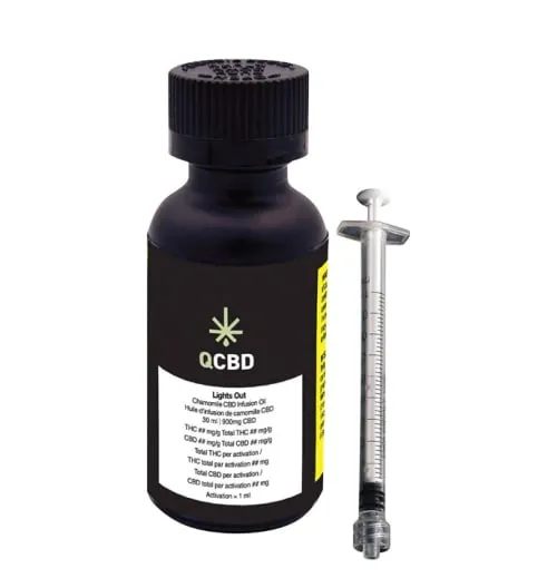 Product image of Lights Out Chamomile CBD Infusion Oil- QCBD