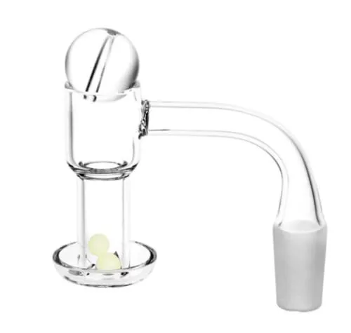 Product image of Quartz Banger w/ Ball Carb Cap & Glow Terp Beads Set - 14mm M