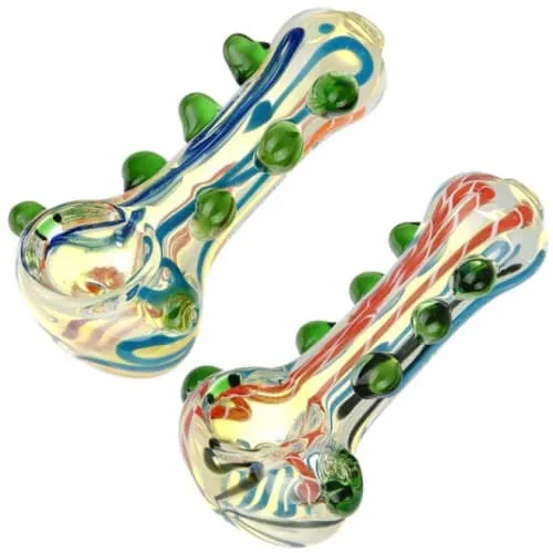Product image of Conscious Flow Beaded Glass Spoon Pipe - 3" Assorted