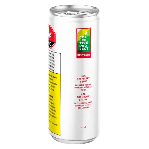 Product image of Collective Project - CBG Raspberry & Lime Sparkling Botanical Water