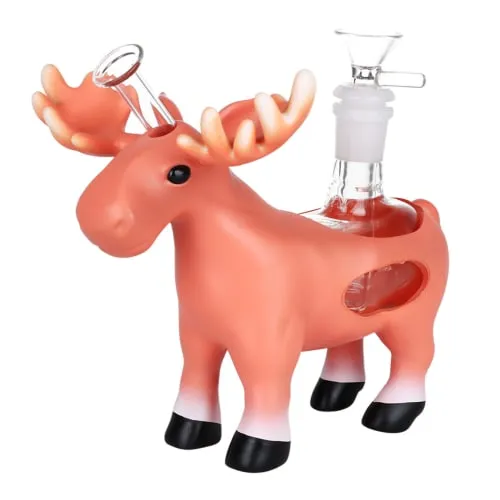 Product image of A-Moose Bouche Silicone & Glass Bubbler - 6" / 14mm