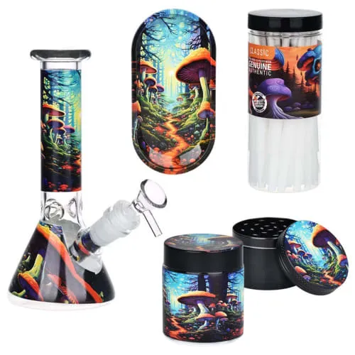 Product image of Forest Glass Beaker Water Pipe Smoking Set