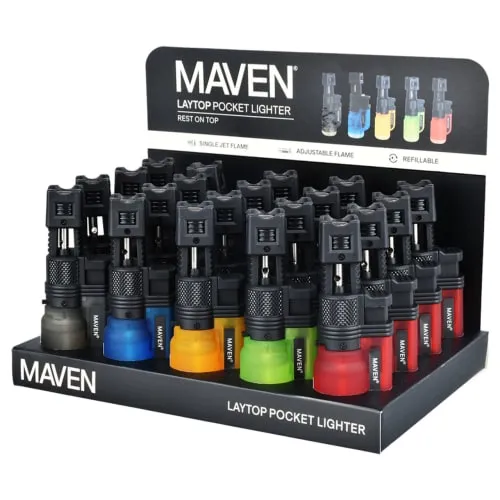 Product image of Maven - Laytop Single Flame Torch Lighter - 3.75"