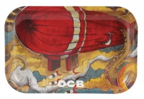 Product image of Metal Rolling Tray by OCB - 11" x 7.5" - Max Vs Octopus