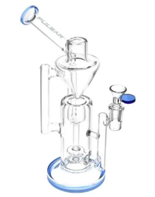 Product image of Pulsar Thinker Gravity Recycler Water Pipe - 13" / 14mm / Blue